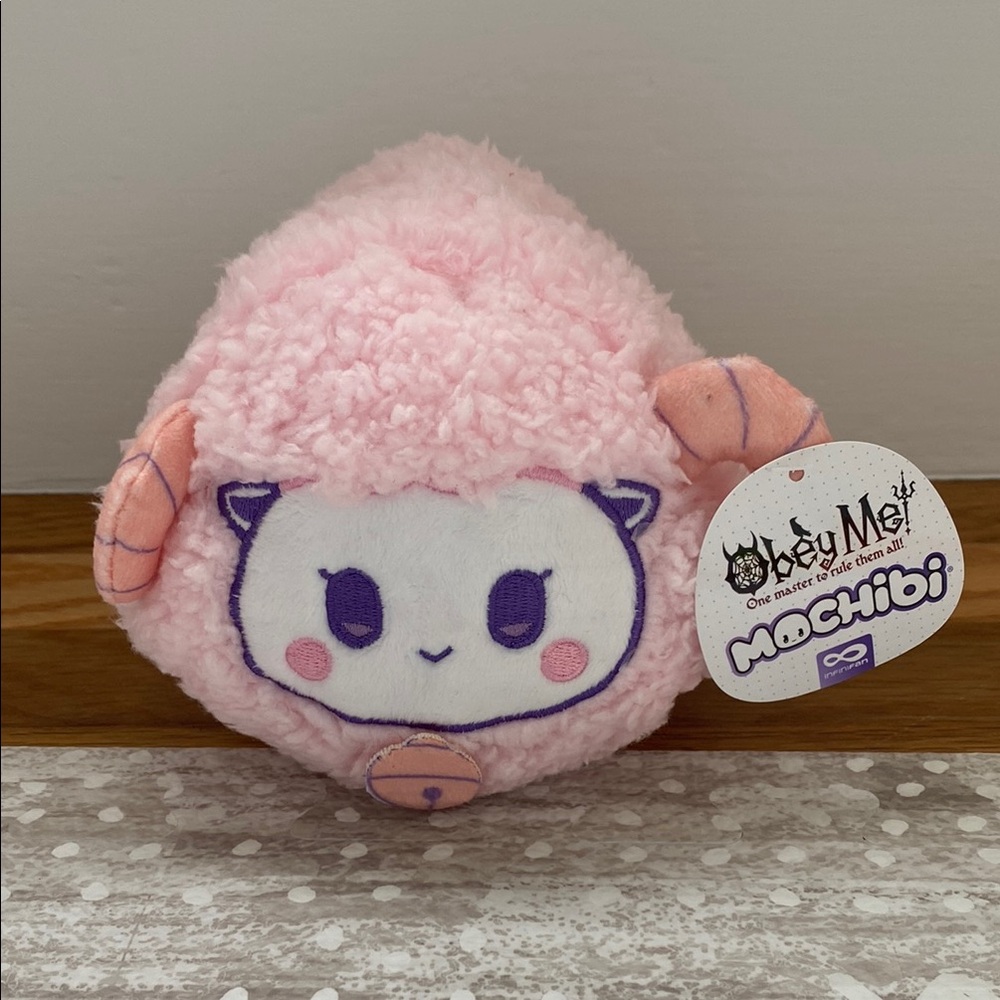 Pink and White Kawaii Plush Stuffed Animal